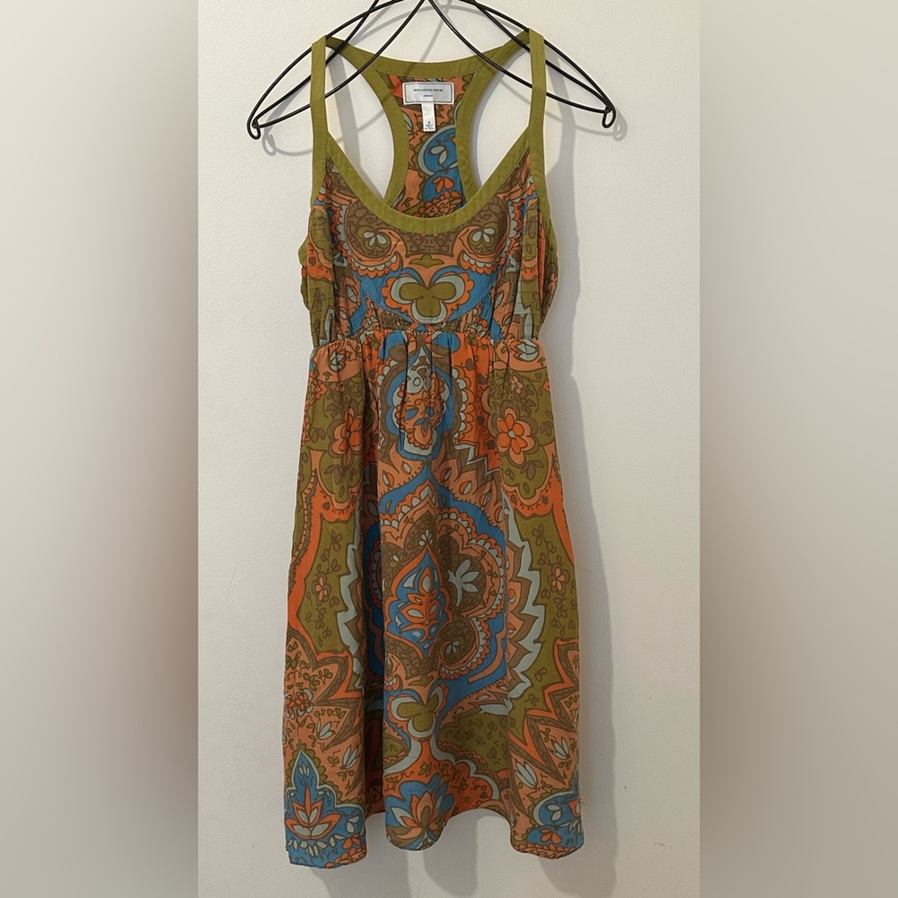 Anthropologie Moulinette Soeurs Racer Back Silk Dress